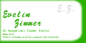 evelin zimmer business card